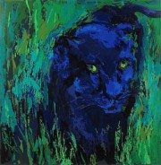 LeRoy Neiman - Portrait of the Black Panther