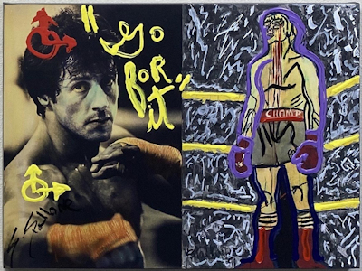 Sylvester Stallone - Triumph of the Champion - Purple Outline
