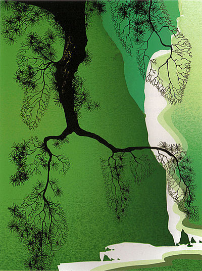 Sea Cliffs and Pine Branch
