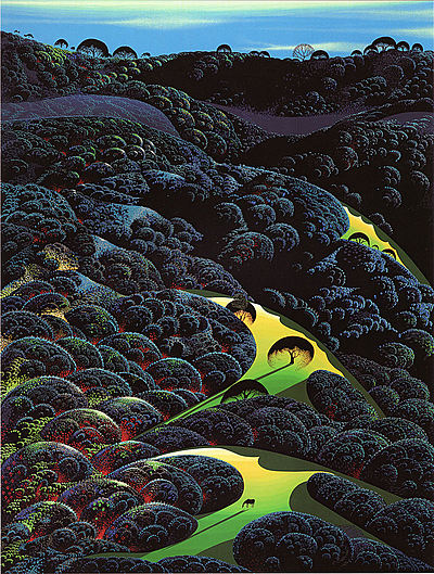 Three Pastures on a Hillside