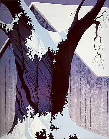 Violet Tree and Barn