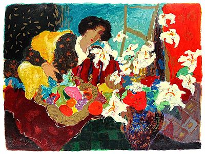 Girl with Lilies