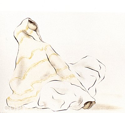 Woman In Pink Shawl