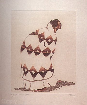 Woman With Pendleton