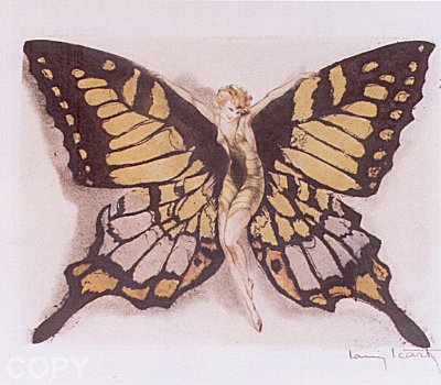 Fluttering butterfly