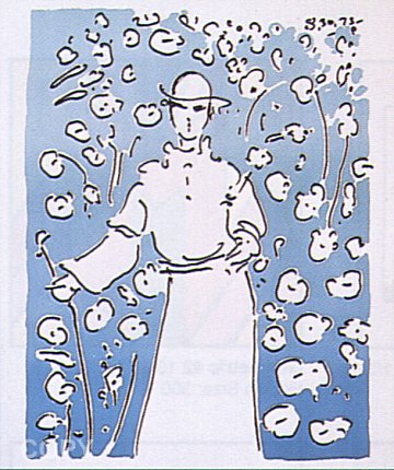 Monk in Garden