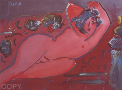 Reclining in Red