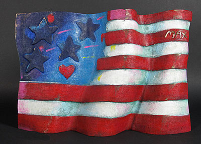 Flag With Heart
