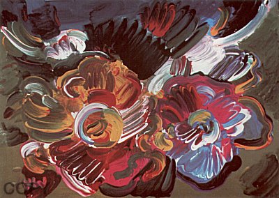 Flowers in Blue Vase II