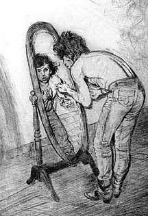 Keith Richards in Mirror