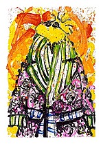 Wearing Jim Dine Shorty
