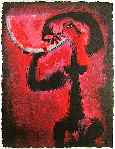 Mujer Con Sandia (Woman with Watermelon)