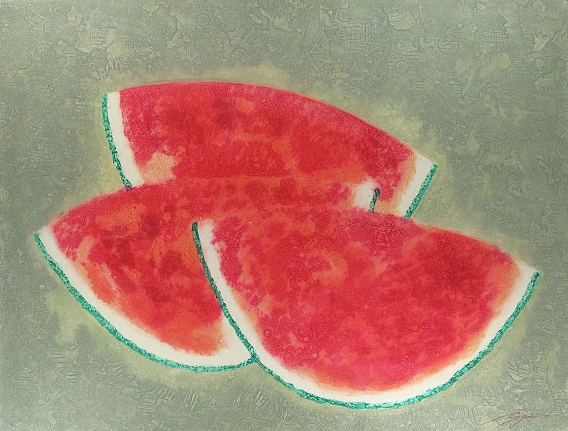 Sandias en Gris (Watermelons in Gray)