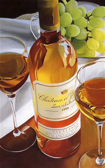 Sauterne and Green Grapes