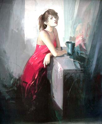 Claudette in Red