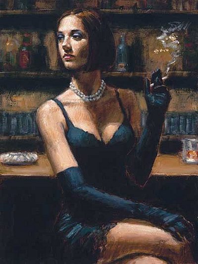 Brunette at the Bar