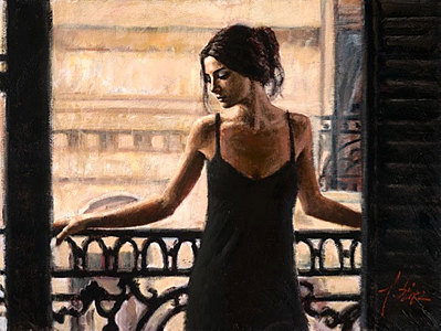 Luciana at the Balcony