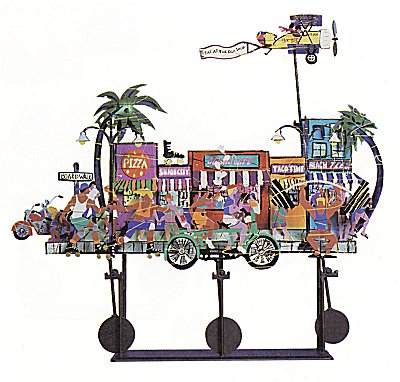 Down On The Boardwalk Wallpiece